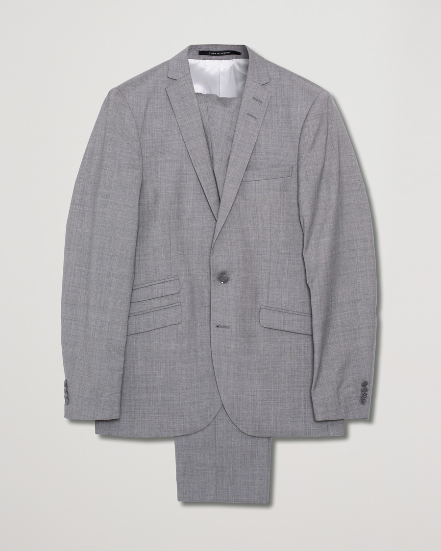 Hombres | Tiger of Sweden Nedvin Suit Wool Light Grey | Pre-owned | Tiger of Sweden Nedvin Suit Wool Light Grey