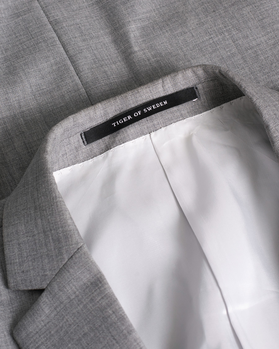 Hombres | Tiger of Sweden Nedvin Suit Wool Light Grey | Pre-owned | Tiger of Sweden Nedvin Suit Wool Light Grey
