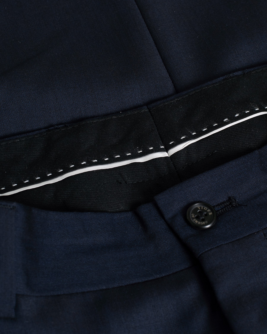 Hombres | Tiger of Sweden Nedvin Suit 100% Wool Navy 46 | Pre-owned | Tiger of Sweden Nedvin Suit 100% Wool Navy 46