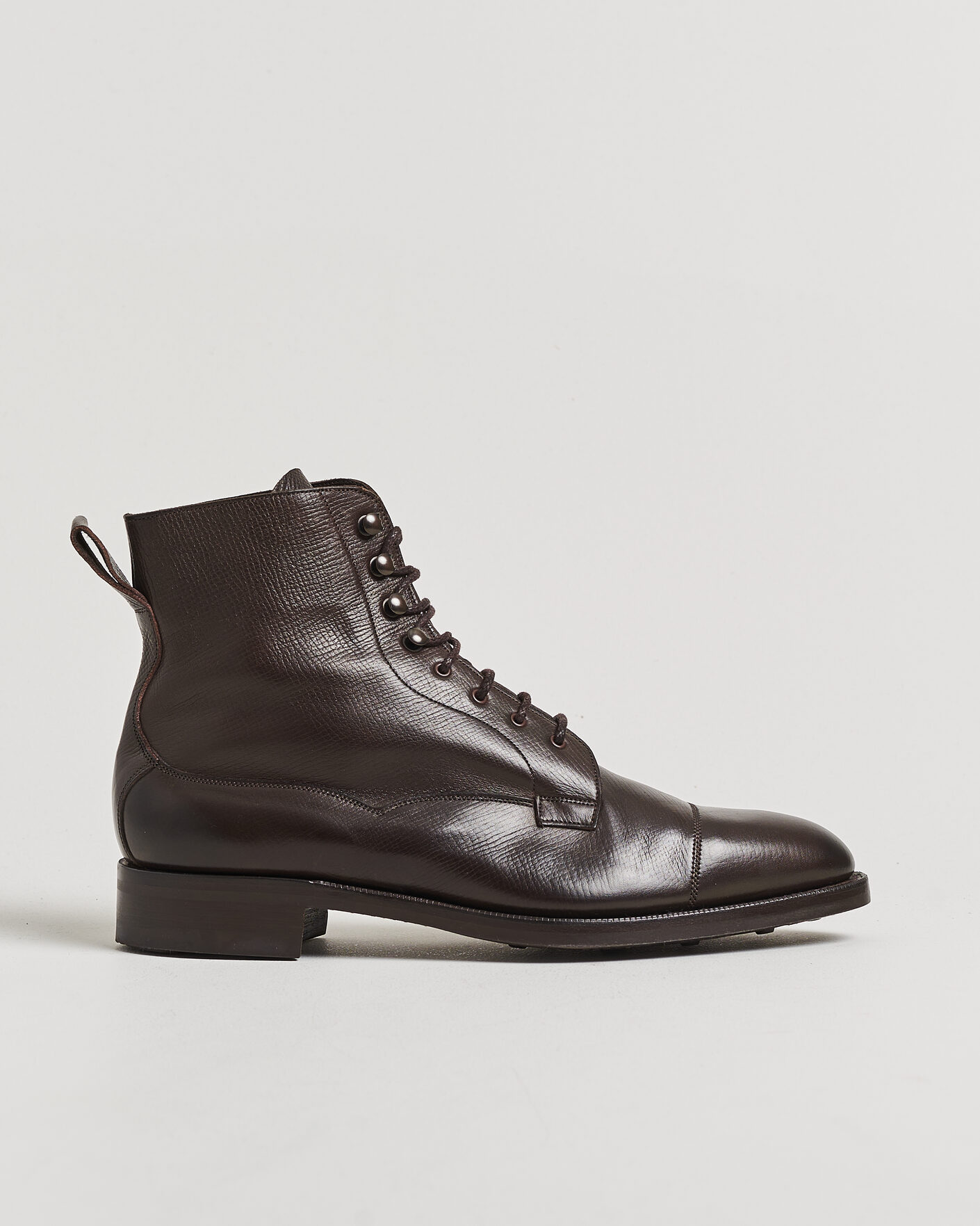 Hombres | Pre-owned Zapatos cosidos a mano | Pre-owned | Edward Green Galway Grained Boot Dark Brown Utah Calf UK10,5 - EU45