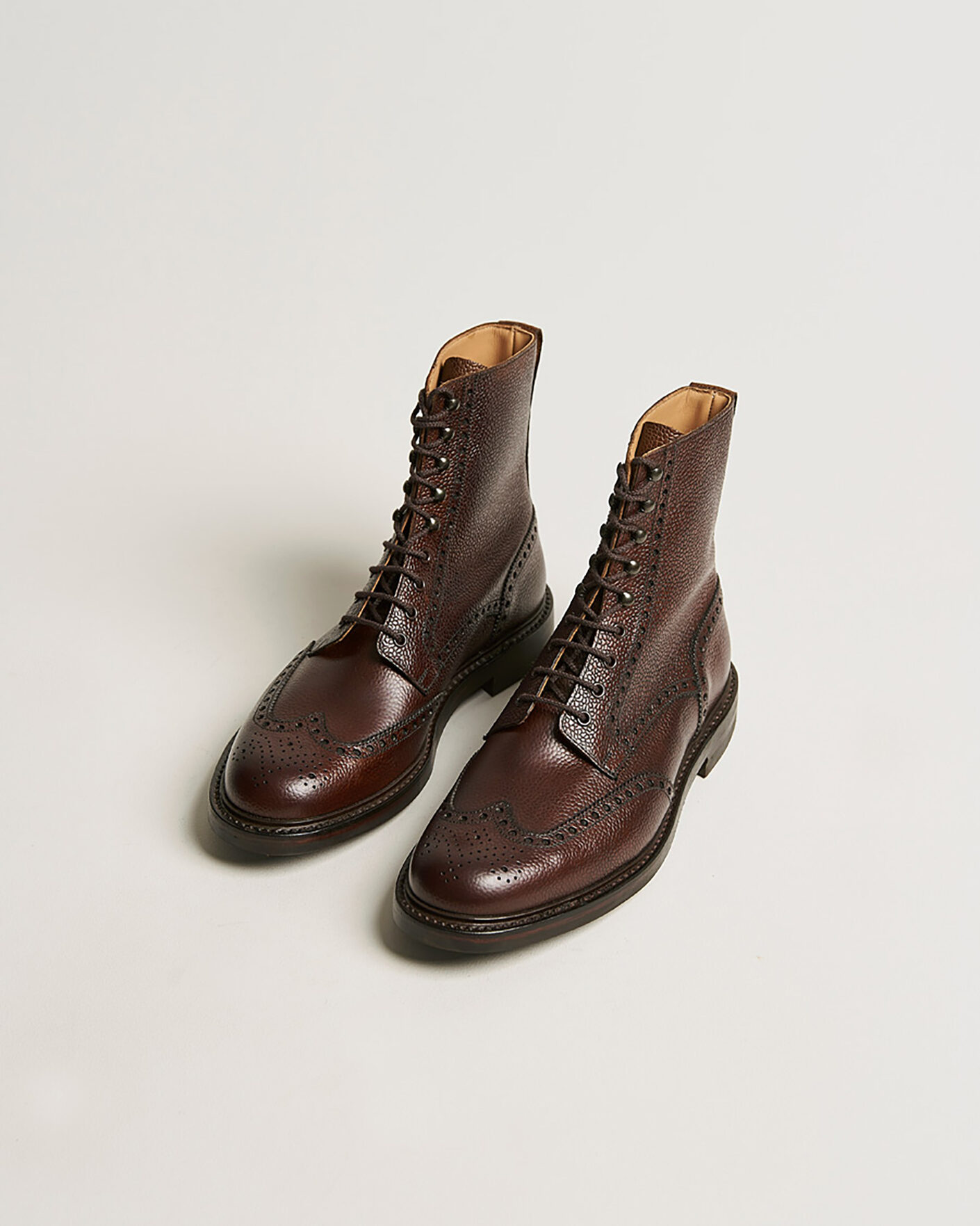 Hombres | Pre-owned Zapatos cosidos a mano | Pre-owned | Crockett & Jones Islay Boot Dark Brown Grained Calf UK10 - EU44