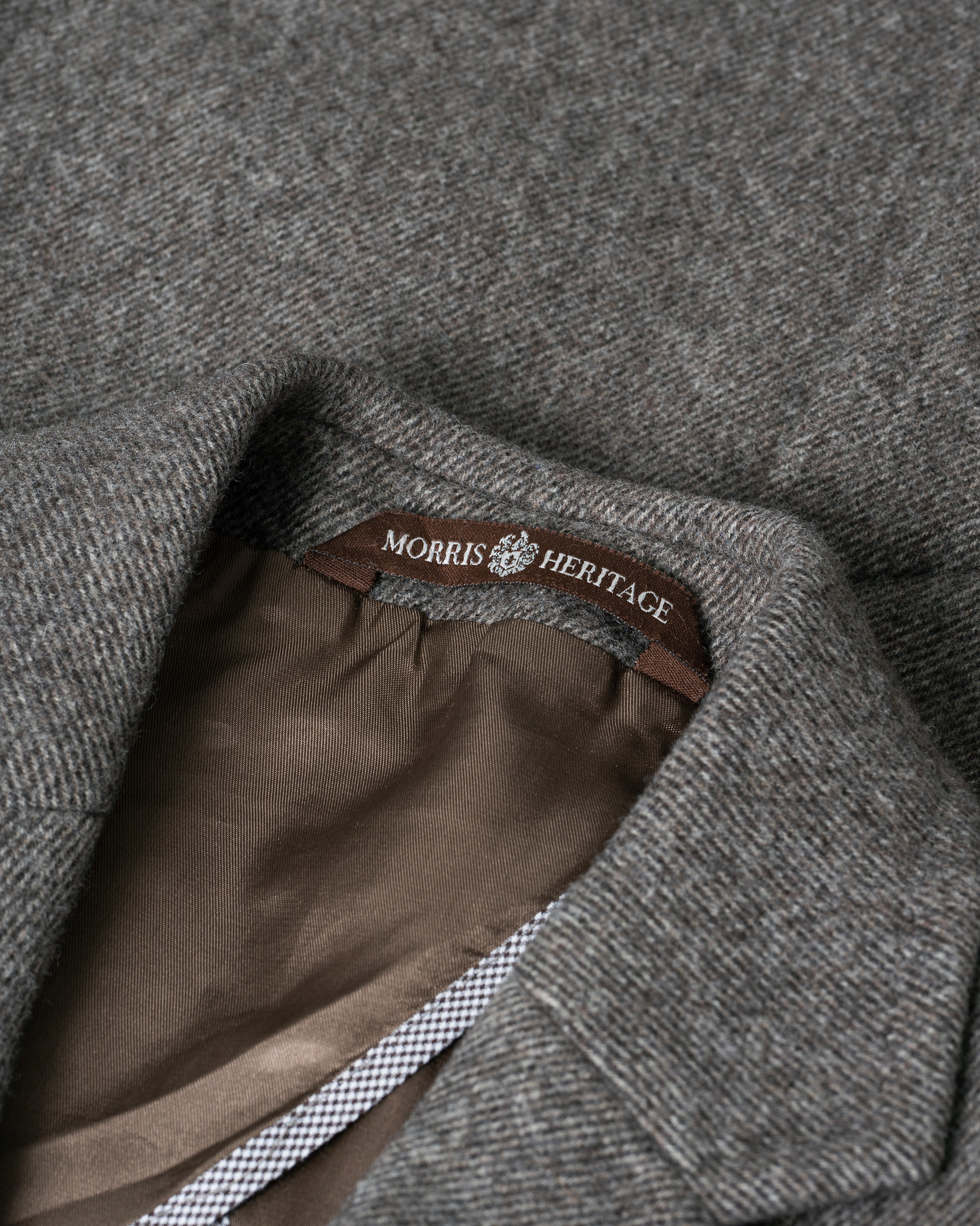 Hombres | Morris Heritage George Double Face Coat Brown 46 | Pre-owned | Morris Heritage George Double Face Coat Brown 46