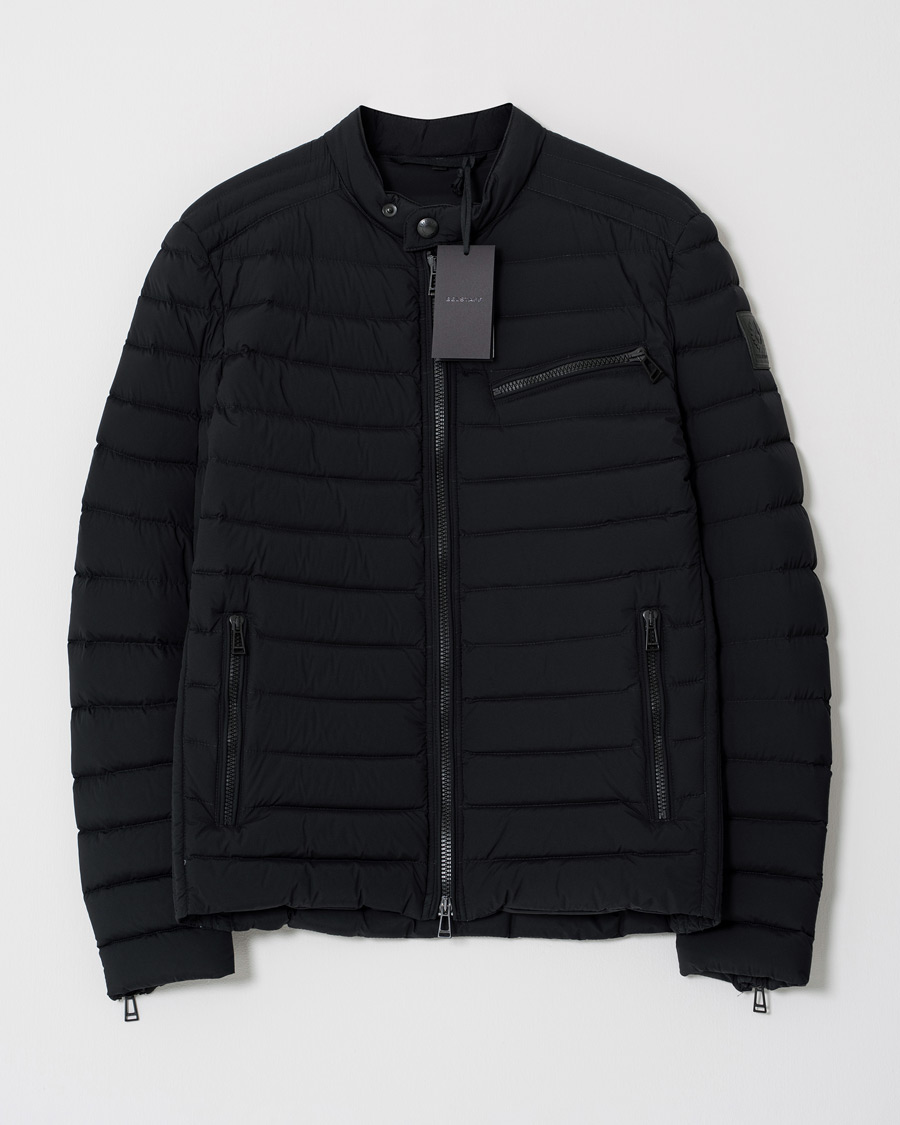 Hombres | Belstaff Tamworth Stretch Down Jacket Black 46 | Pre-owned | Belstaff Tamworth Stretch Down Jacket Black 46