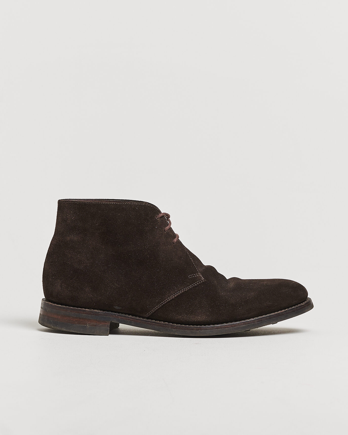 Hombres | Pre-owned Zapatos cosidos a mano | Pre-owned | Loake 1880 Pimlico Chukka Boot Dark Brown Suede UK10 - EU44
