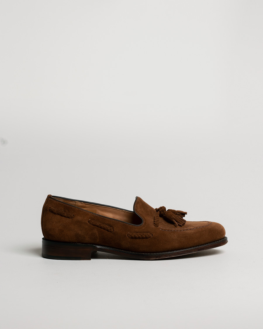 Hombres | Loake 1880 MTO Temple Loafer Polo Suede | Pre-owned | Loake 1880 MTO Temple Loafer Polo Suede