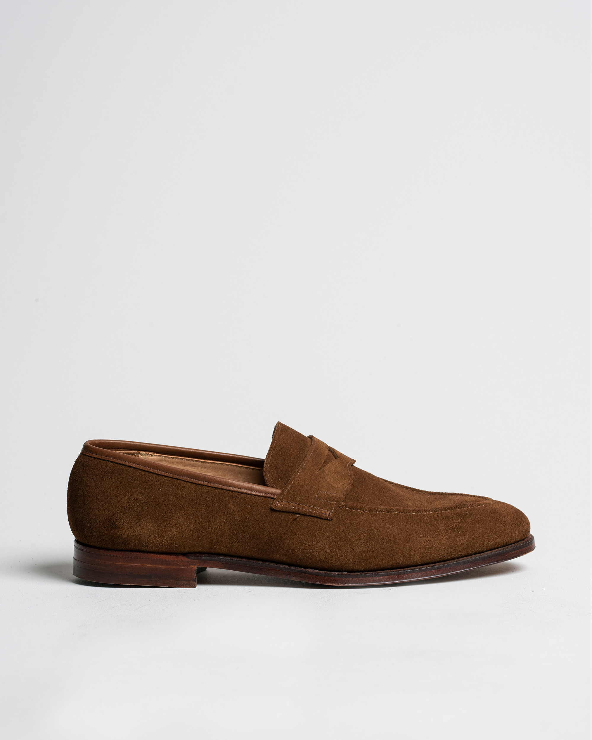 Hombres | Crockett & Jones Sydney Loafer Snuff Suede UK10 - EU44 | Pre-owned | Crockett & Jones Sydney Loafer Snuff Suede UK10 - EU44