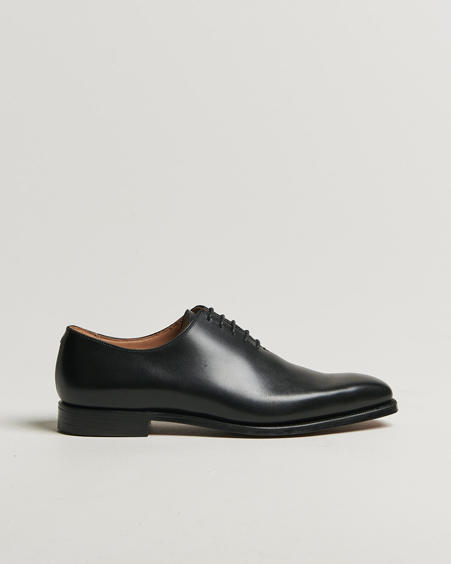 Hombres | Crockett & Jones Alex Wholecut Oxford Black Calf | Pre-owned | Crockett & Jones Alex Wholecut Oxford Black Calf