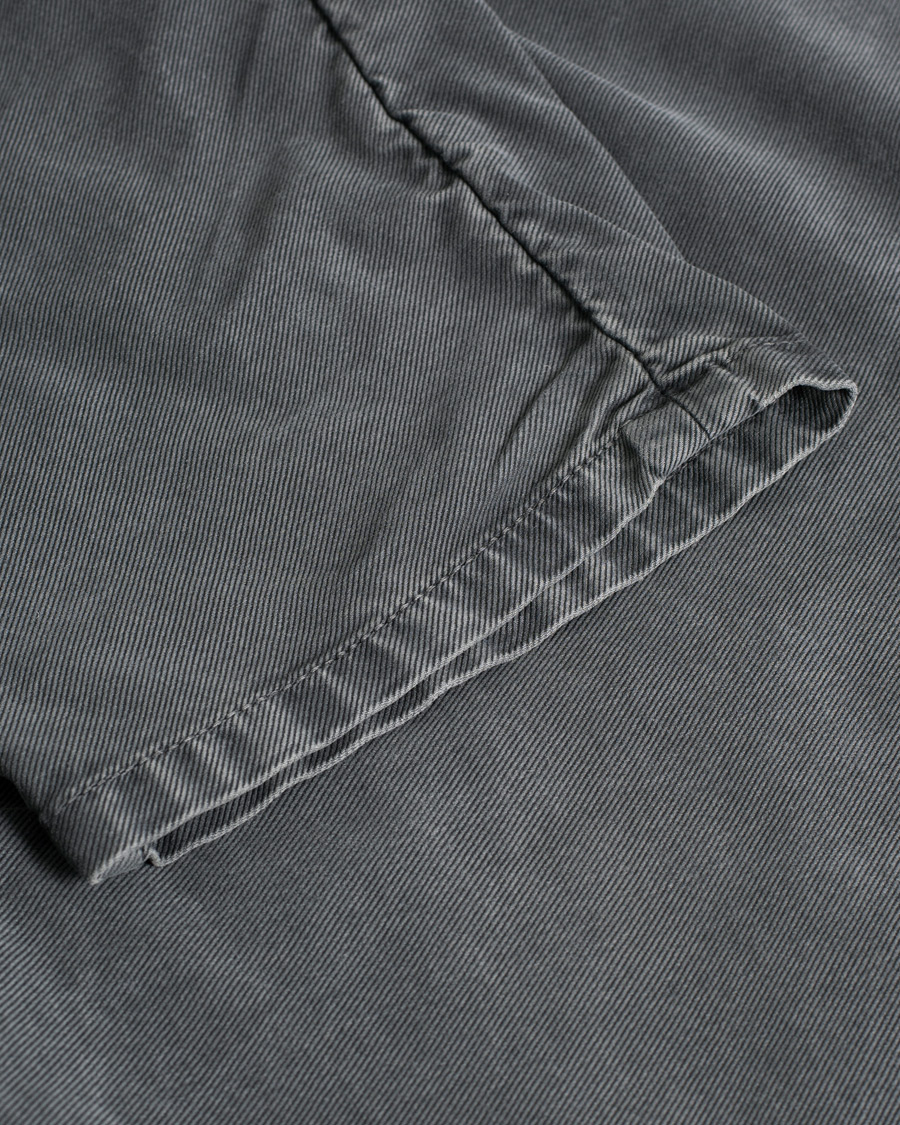 Hombres | Incotex Slim Fit Garment Dyed Washed Chino Dark Grey W34 | Pre-owned | Incotex Slim Fit Garment Dyed Washed Chino Dark Grey W34