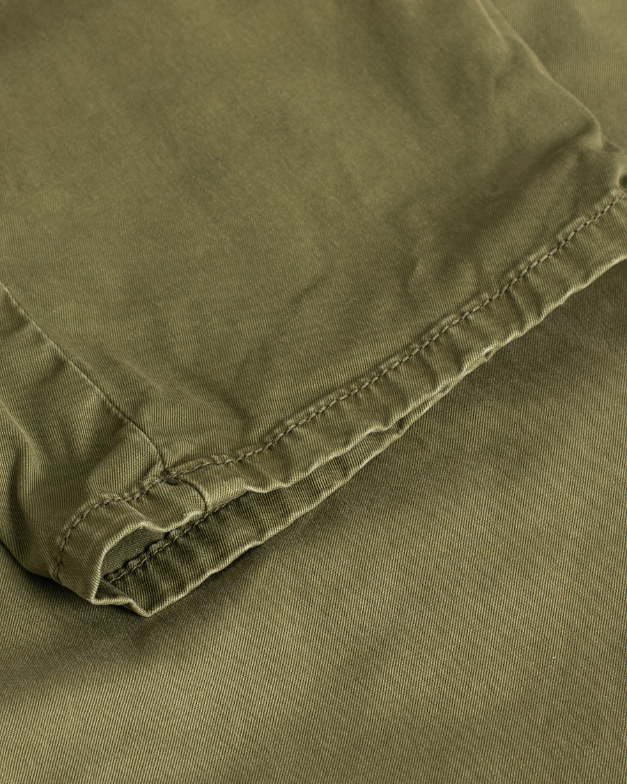 Hombres | Incotex Slim Fit Garment Dyed Washed Chino Green W33 | Pre-owned | Incotex Slim Fit Garment Dyed Washed Chino Green W33