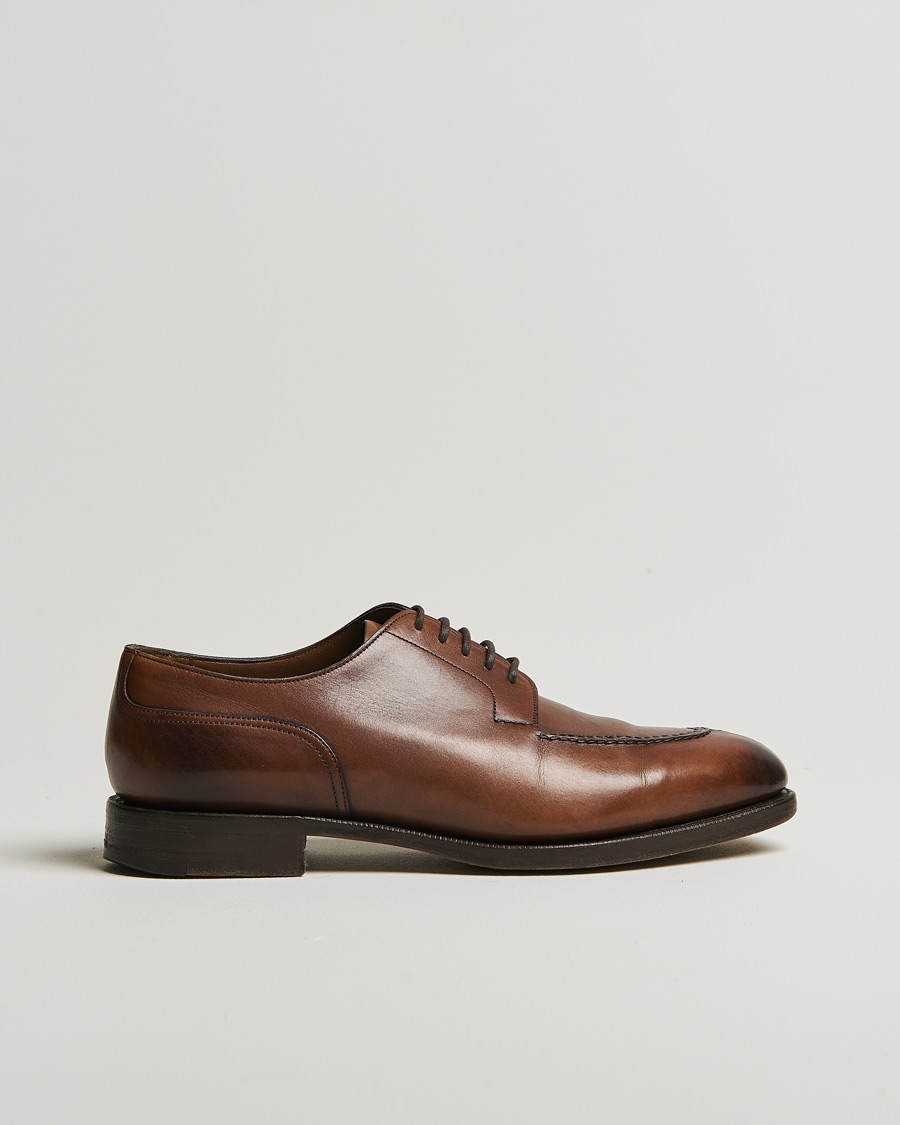 Hombres | Edward Green Dover Split Toe Dark Oak Calf | Pre-owned | Edward Green Dover Split Toe Dark Oak Calf