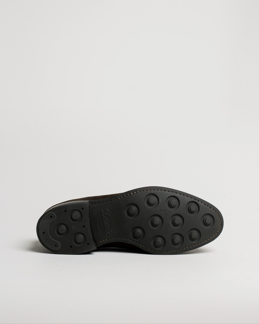 Hombres | Loake 1880 MTO Whitehall Dainite Penny Loafer Brown Suede | Pre-owned | Loake 1880 MTO Whitehall Dainite Penny Loafer Brown Suede