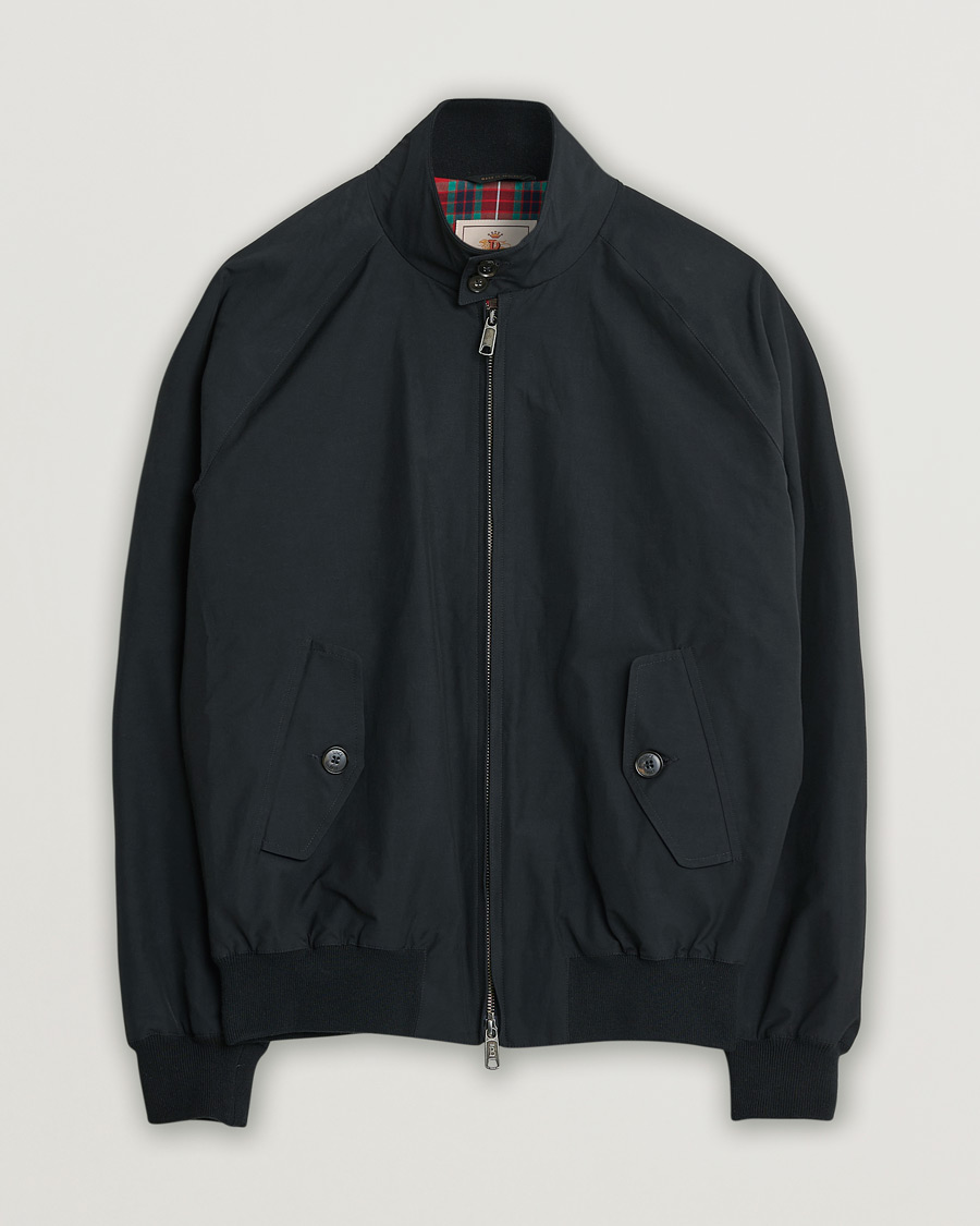 Hombres | Baracuta G9 Original Harrington Jacket Dark Navy | Pre-owned | Baracuta G9 Original Harrington Jacket Dark Navy