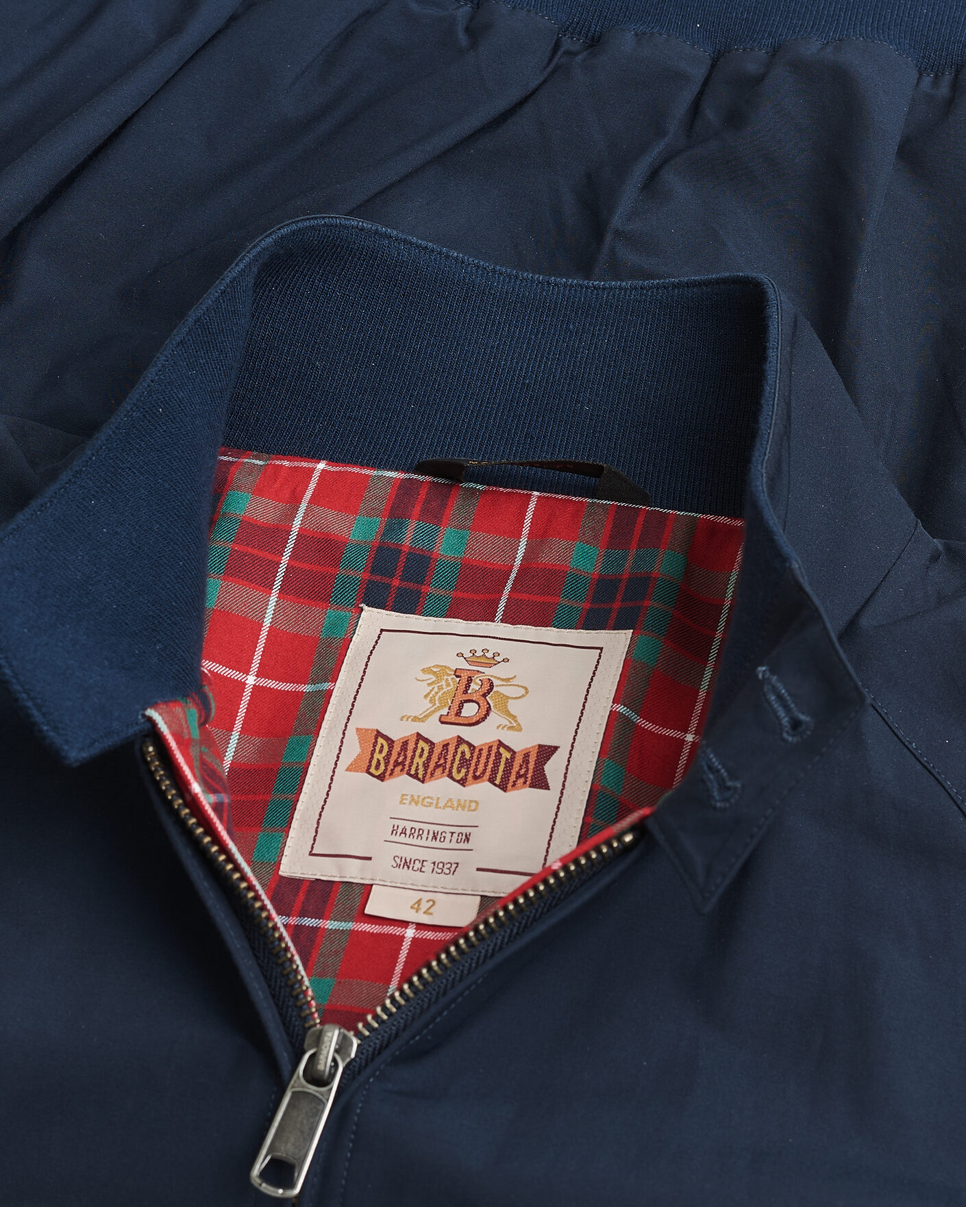 Hombres | Pre-owned Chaquetas | Pre-owned | Baracuta G9 Original Harrington Jacket Dark Navy UK42 - EU52