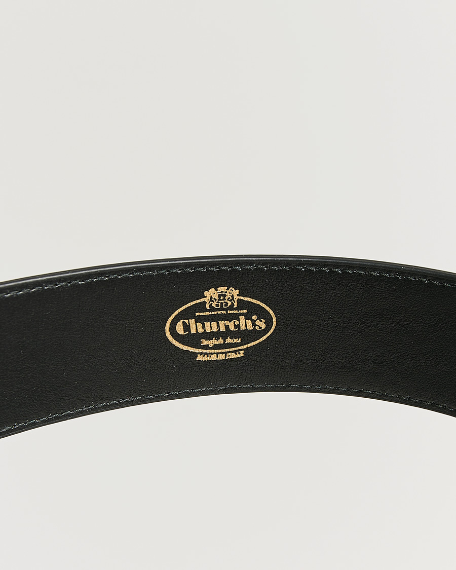 Hombres | Pre-owned Accesorios | Pre-owned | Church's Polished Binder 3,5 cm Belt Black 95