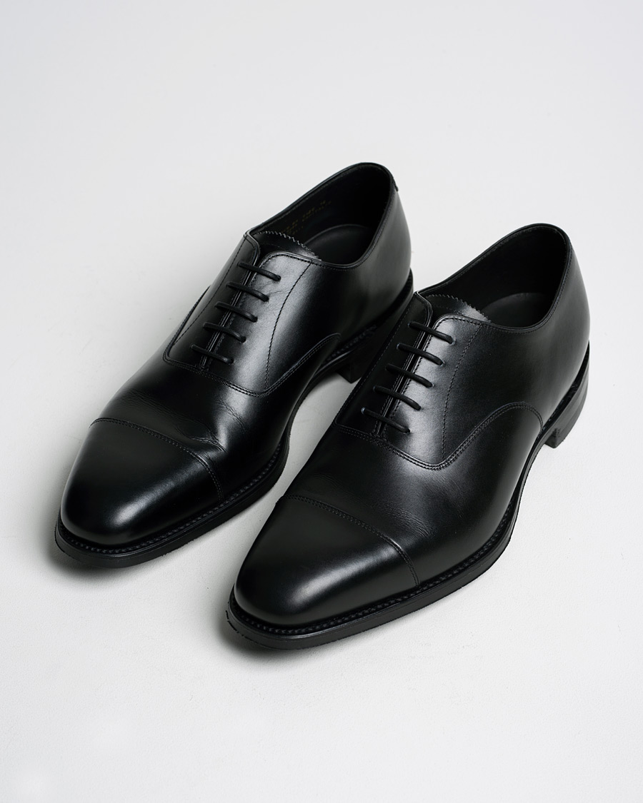 Hombres | Loake 1880 Aldwych Single Dainite Oxford Black Calf UK12 - EU46 | Pre-owned | Loake 1880 Aldwych Single Dainite Oxford Black Calf UK12 - EU46