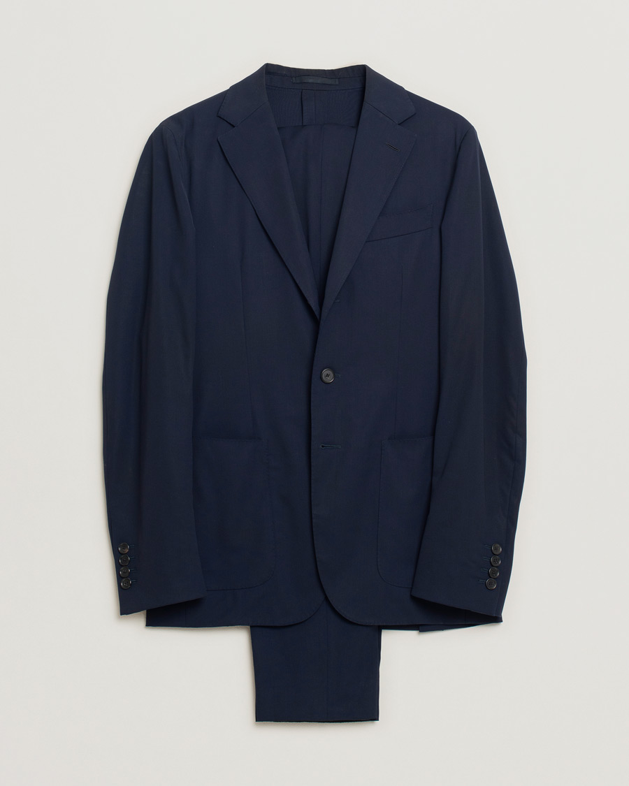 Hombres | Caruso Traveller Houdini Suit Navy | Pre-owned | Caruso Traveller Houdini Suit Navy