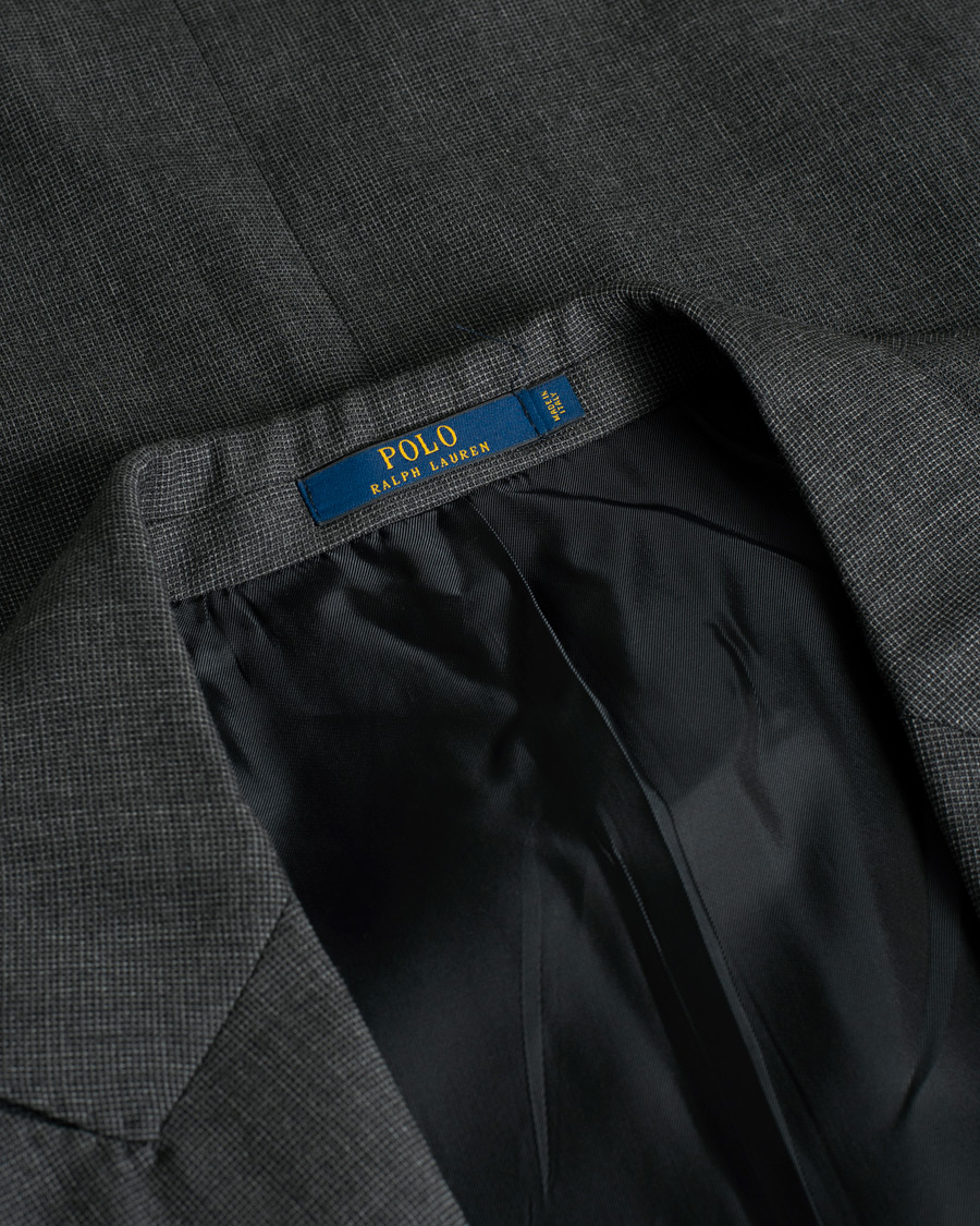 Hombres | Trajes | Pre-owned | Polo Ralph Lauren Clothing Connery Peak Lapel Wool Suit Grey