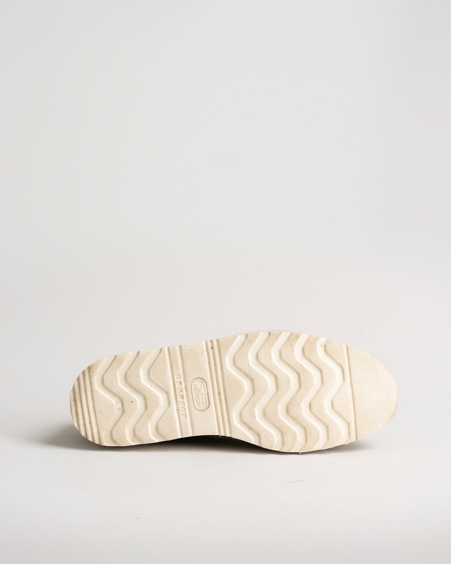 Hombres | Grenson Archie Brogue Derby Wedge Sole Black Calf | Pre-owned | Grenson Archie Brogue Derby Wedge Sole Black Calf