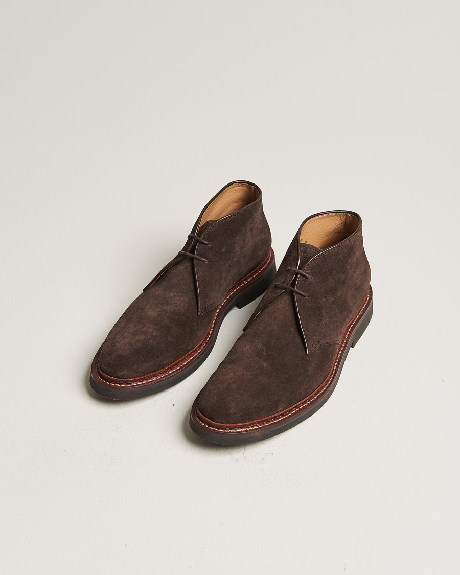 Hombres | Heschung Genet Suede Chukka Boot Brown | Pre-owned | Heschung Genet Suede Chukka Boot Brown