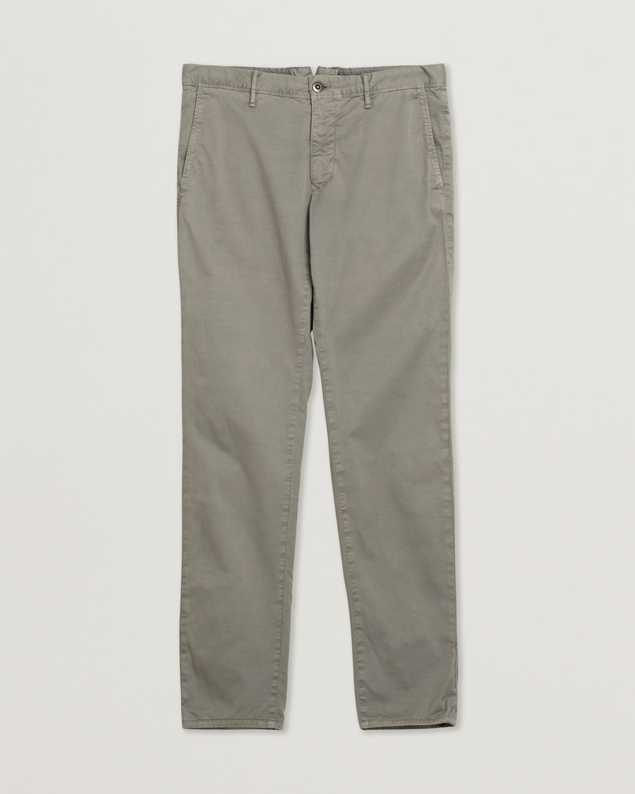 Hombres | Incotex Slim Fit Stretch Slacks Grey W33 | Pre-owned | Incotex Slim Fit Stretch Slacks Grey W33