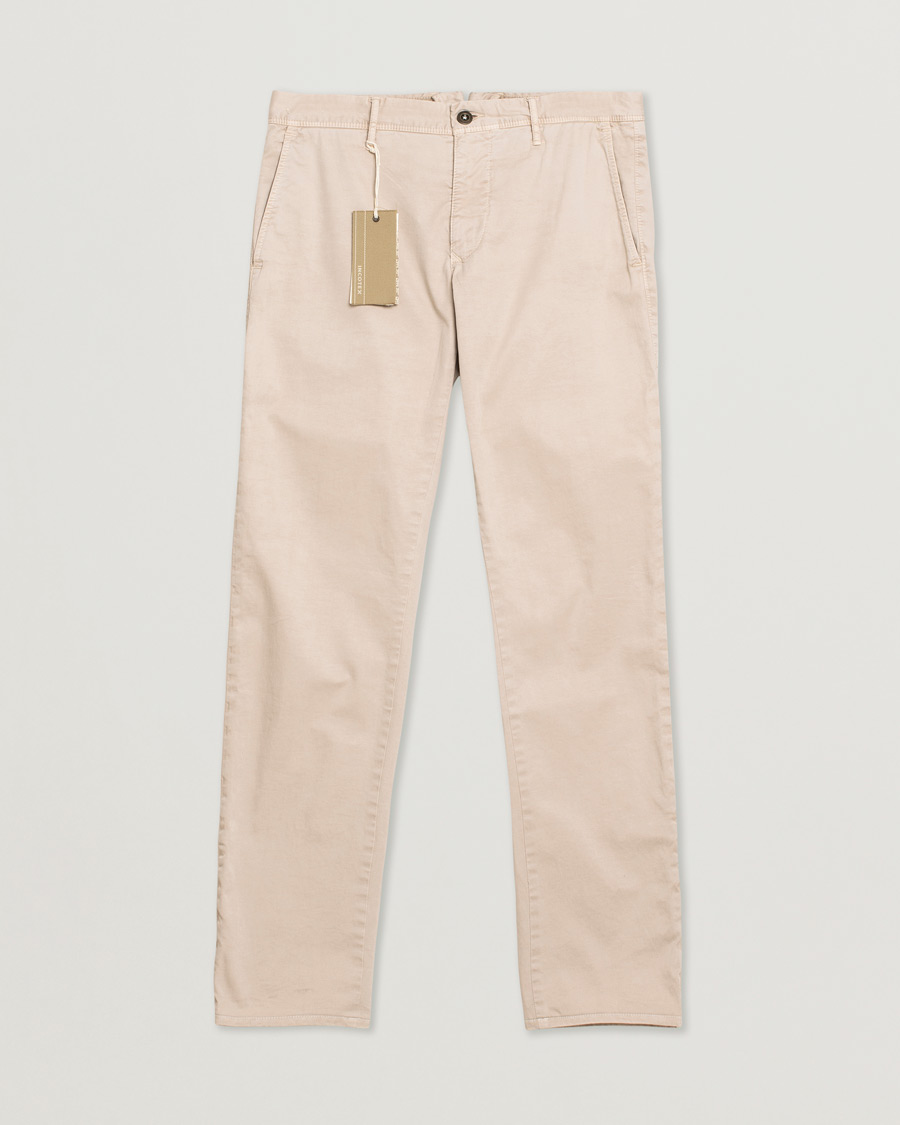 Hombres | Incotex Slim Fit Stretch Slacks Sand W33 | Pre-owned | Incotex Slim Fit Stretch Slacks Sand W33