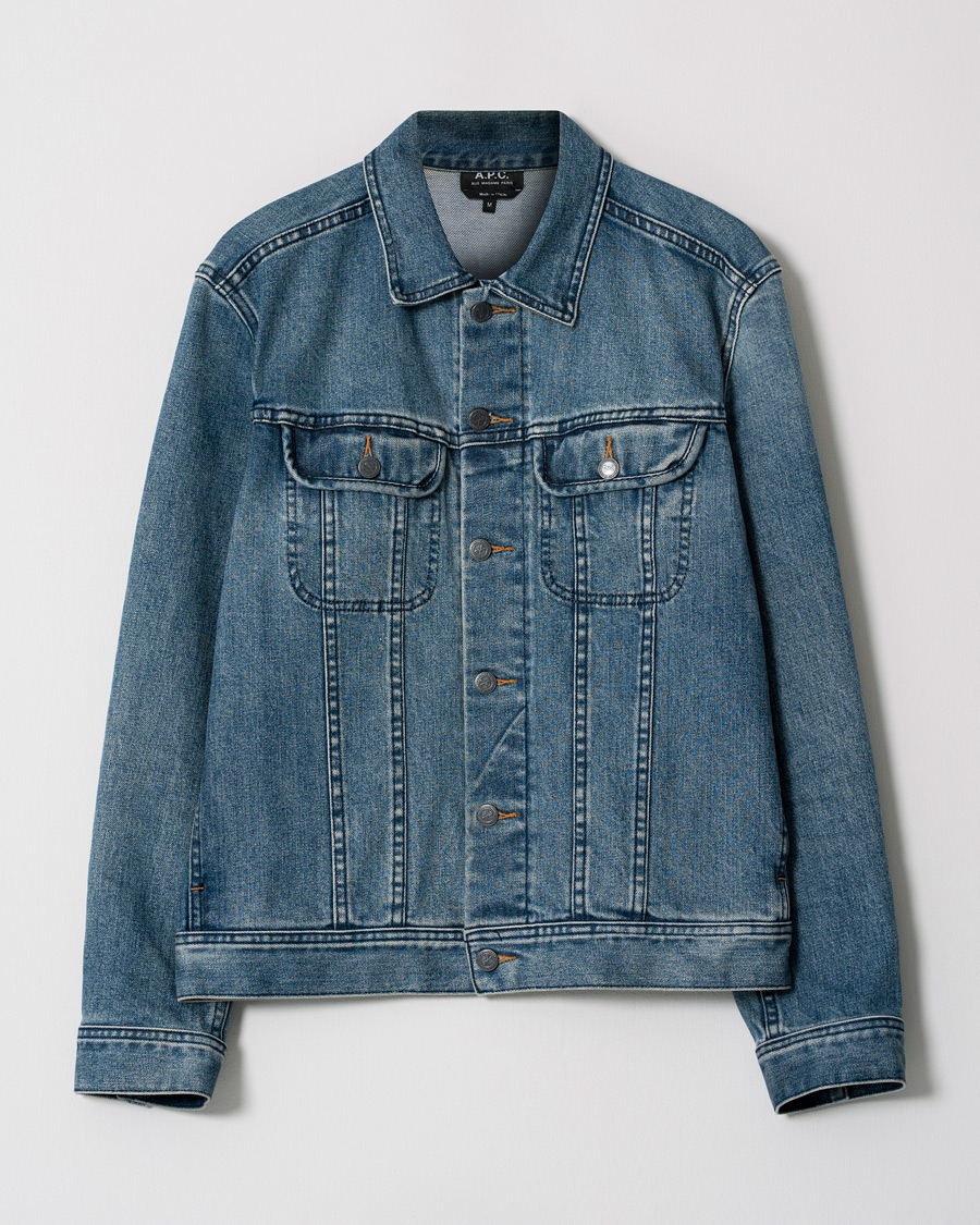 Hombres | A.P.C. Jeans Jacket Indigo M | Pre-owned | A.P.C. Jeans Jacket Indigo M