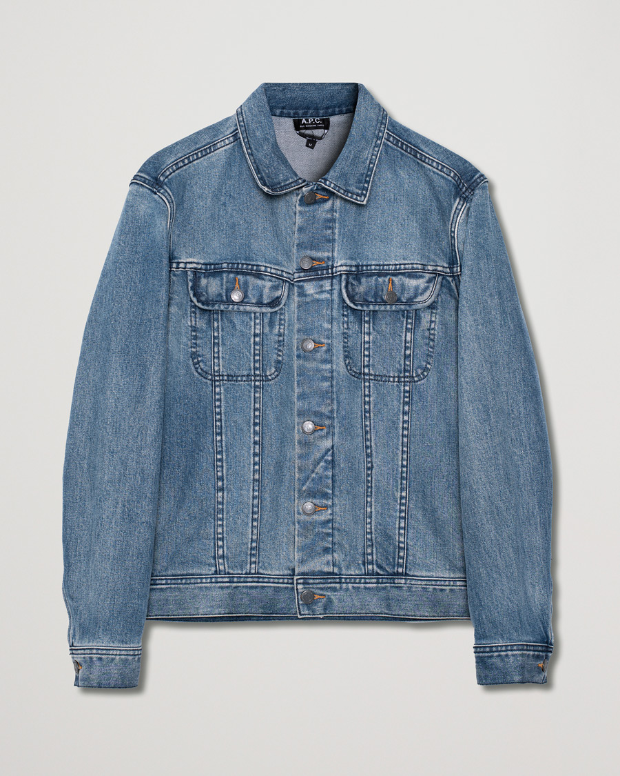 Hombres | A.P.C. Jeans Jacket Indigo | Pre-owned | A.P.C. Jeans Jacket Indigo