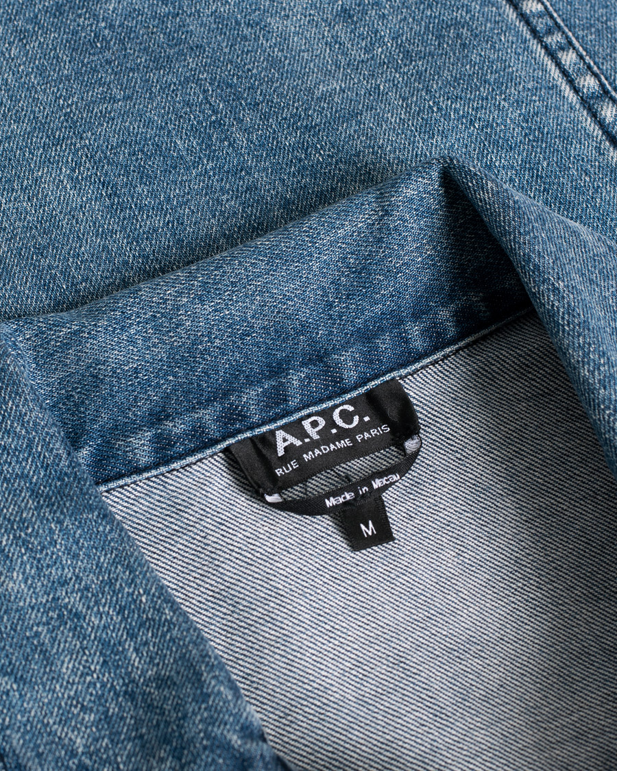 Hombres | A.P.C. Jeans Jacket Indigo | Pre-owned | A.P.C. Jeans Jacket Indigo