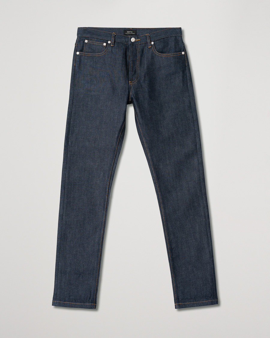 Hombres | Vaqueros | Pre-owned | A.P.C. Petit New Standard Stretch Jeans Dark Indigo