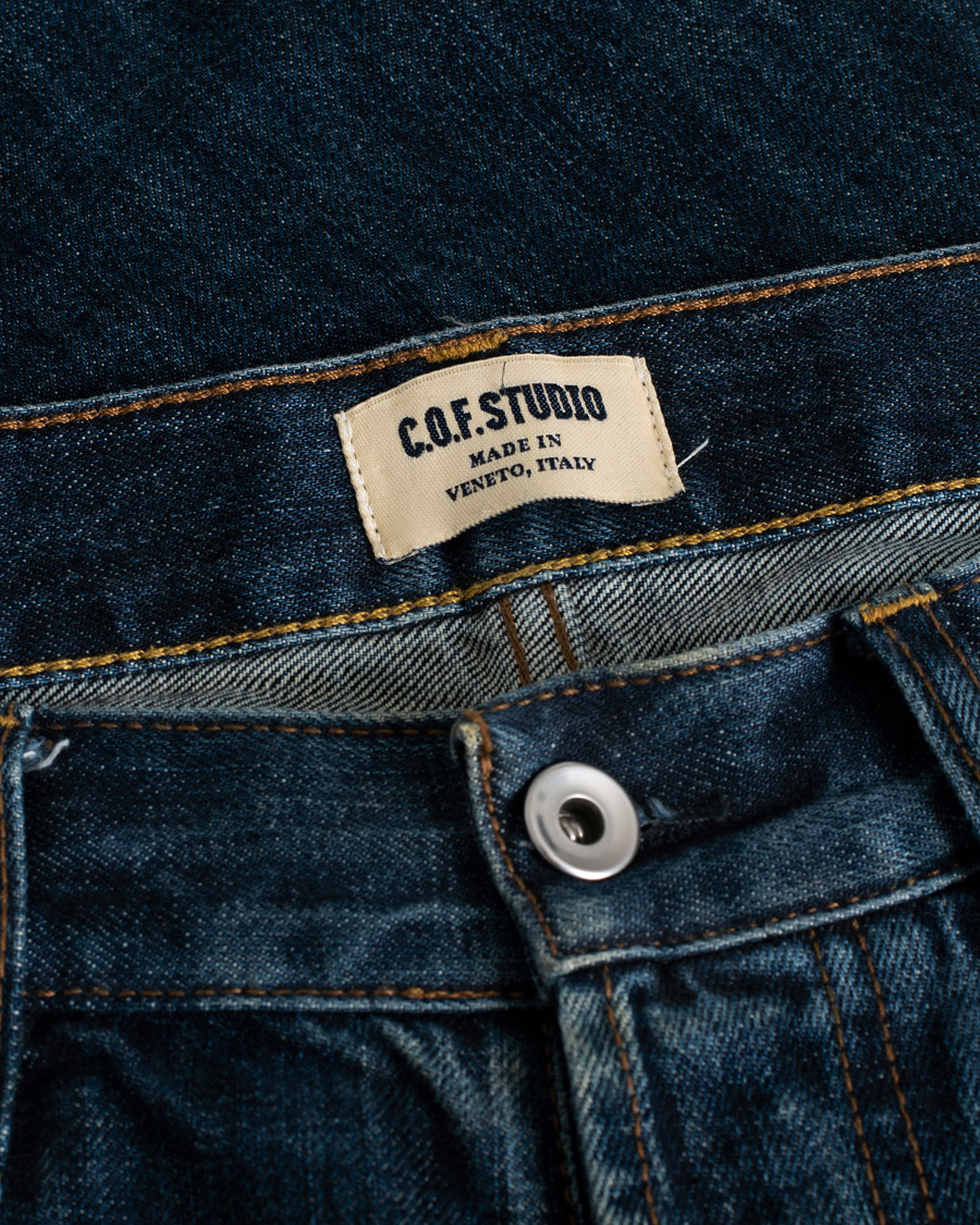 Hombres | C.O.F. Studio M3 Regular Tapered Fit Selvedge Jeans 3 Months Blue | Pre-owned | C.O.F. Studio M3 Regular Tapered Fit Selvedge Jeans 3 Months Blue