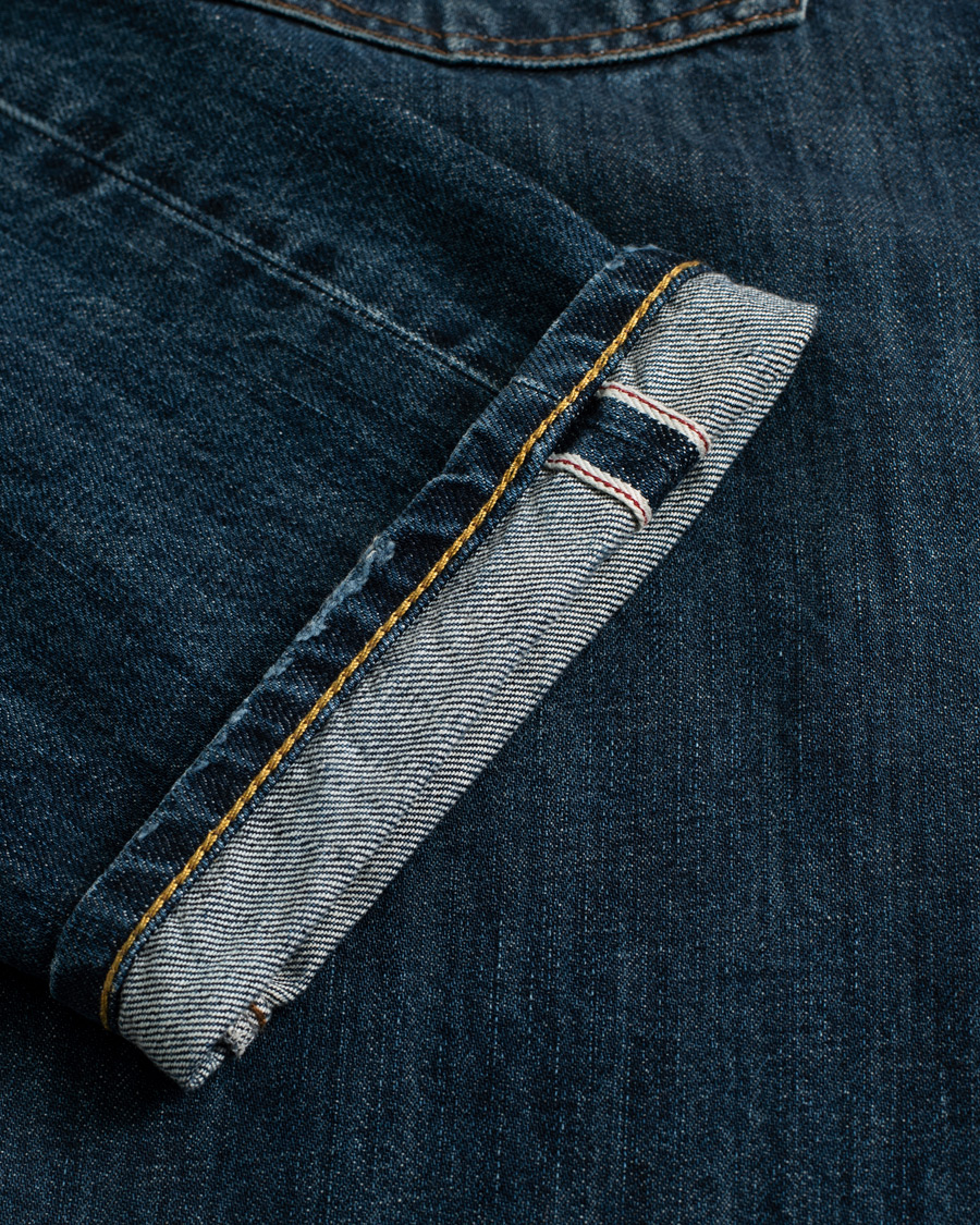 Hombres | C.O.F. Studio M3 Regular Tapered Fit Selvedge Jeans 3 Months Blue | Pre-owned | C.O.F. Studio M3 Regular Tapered Fit Selvedge Jeans 3 Months Blue