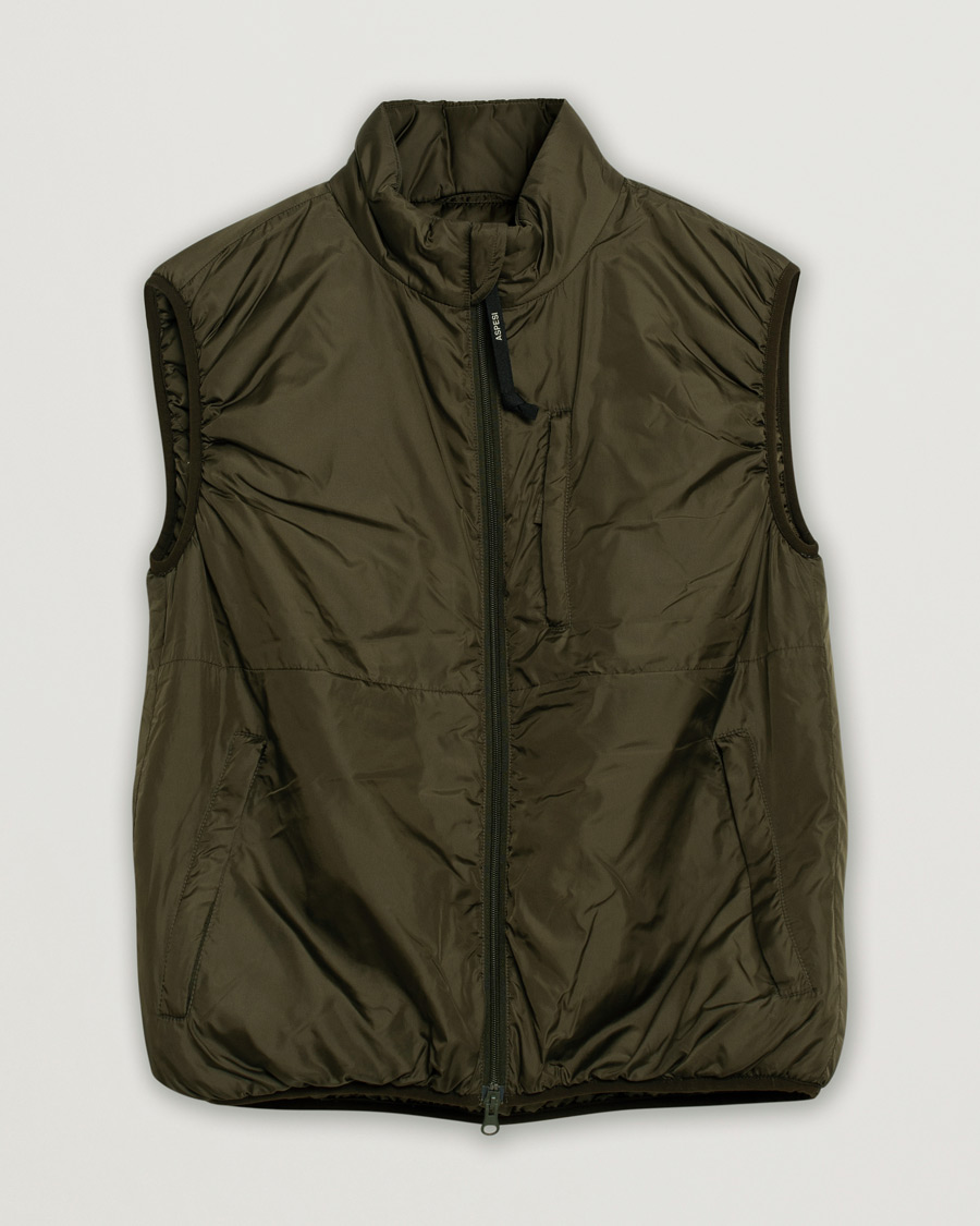 Hombres | Abrigos y chaquetas | Pre-owned | Aspesi Jil Padded Vest Dark Military