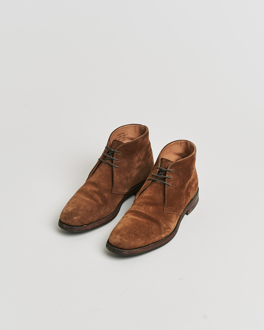Hombres | Pre-owned Zapatos cosidos a mano | Pre-owned | Loake 1880 Kempton Chukka Boot Brown Suede UK7 - EU41