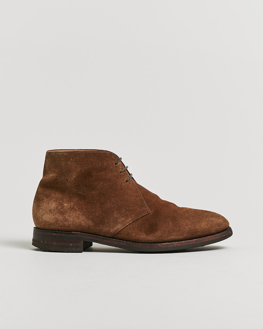 Hombres | Pre-owned Zapatos cosidos a mano | Pre-owned | Loake 1880 Kempton Chukka Boot Brown Suede UK7 - EU41