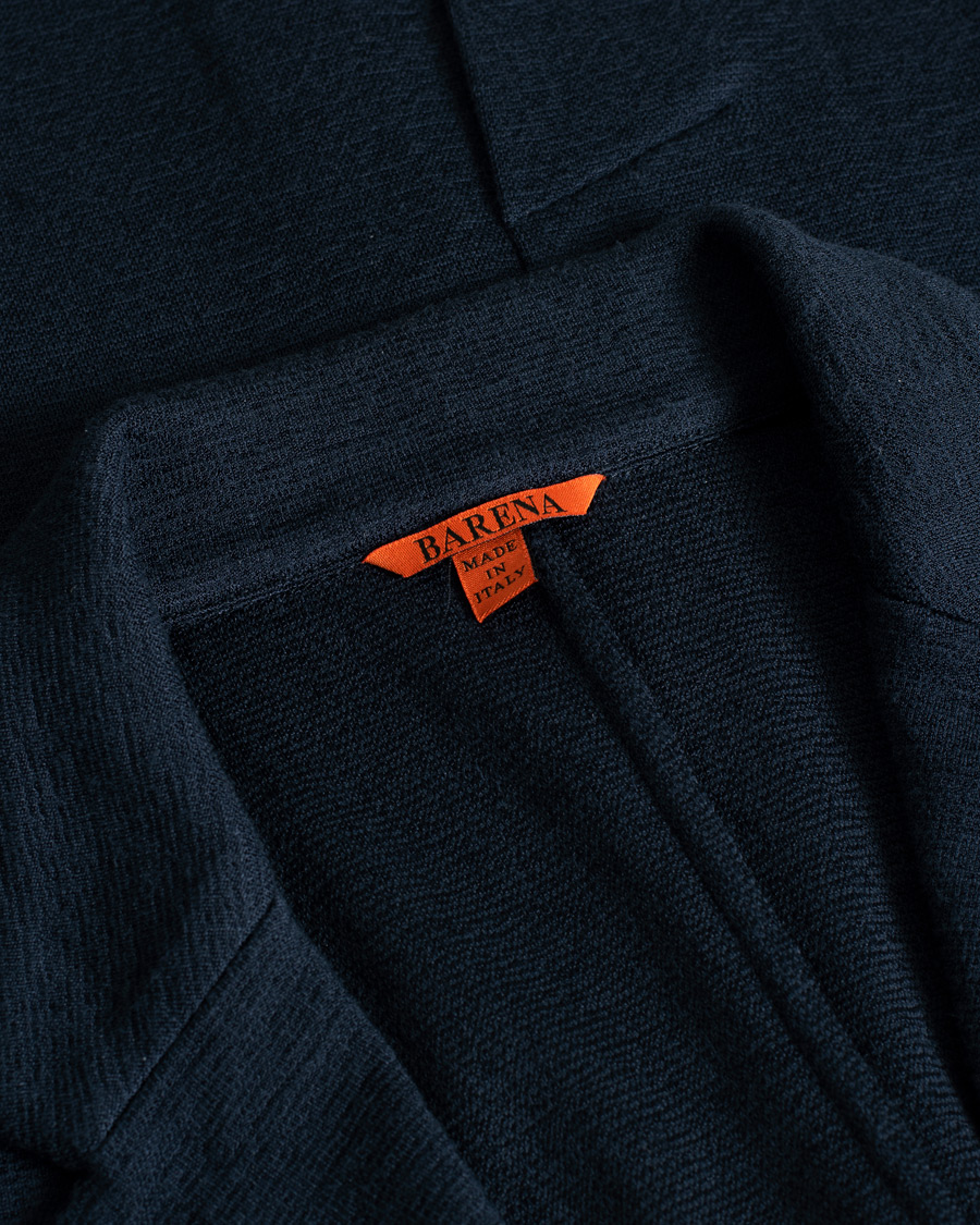 Hombres | Barena Torceo Mesola Jersey Blazer Navy | Pre-owned | Barena Torceo Mesola Jersey Blazer Navy