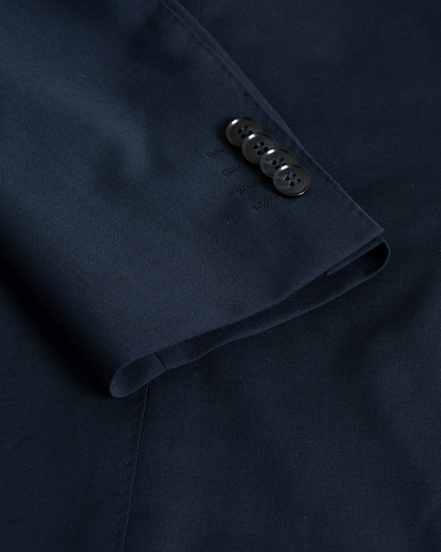 Hombres | Oscar Jacobson Edmund Wool Blazer Navy | Pre-owned | Oscar Jacobson Edmund Wool Blazer Navy