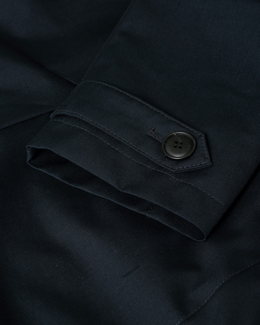 Hombres | Emporio Armani Trenchcoat Navy | Pre-owned | Emporio Armani Trenchcoat Navy