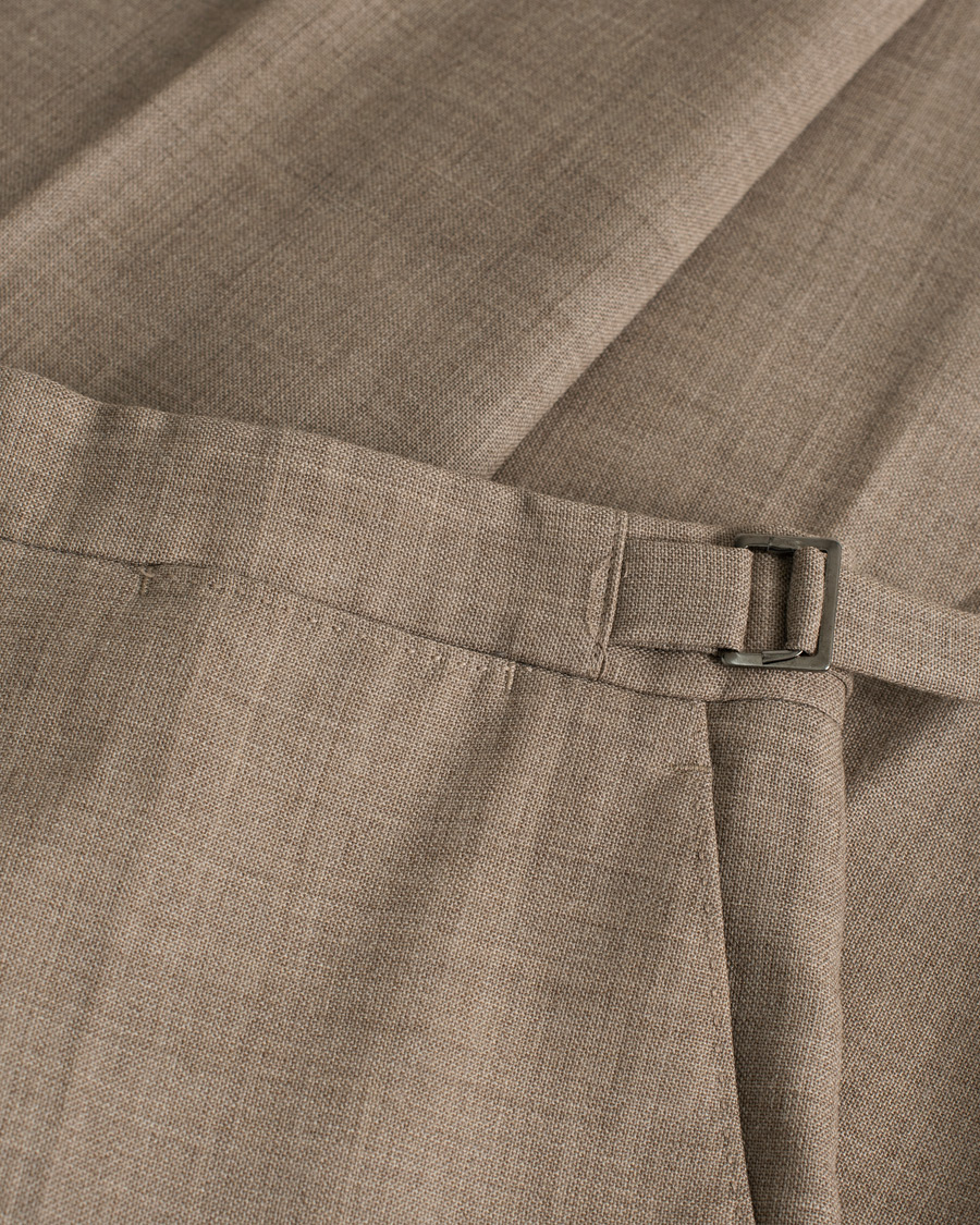 Hombres | Trajes | Pre-owned | Berg&Berg Dan Wool Suit Taupe Melange 50