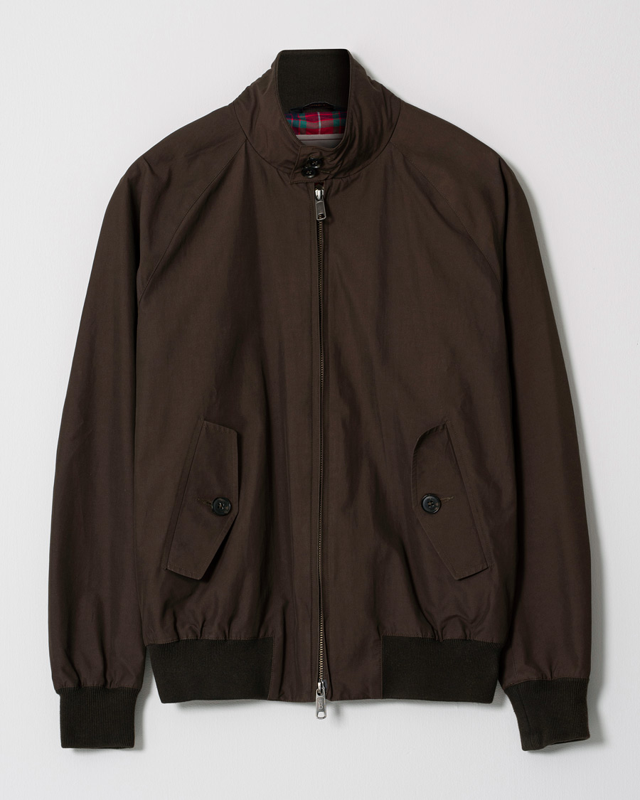 Hombres | Abrigos y chaquetas | Pre-owned | Baracuta G9 Original Harrington Jacket Chocolate UK38 - EU48