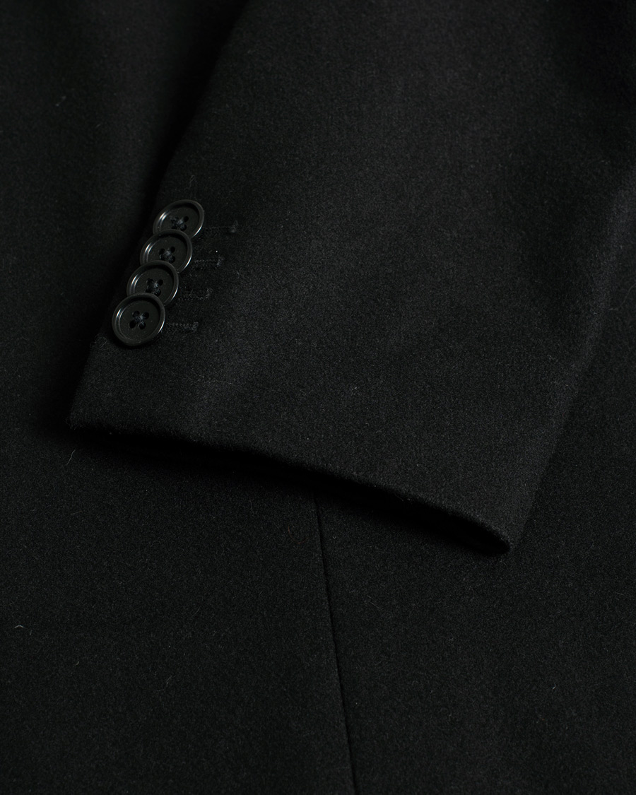Hombres | J.Lindeberg Wolger Compact Melton Coat Black | Pre-owned | J.Lindeberg Wolger Compact Melton Coat Black