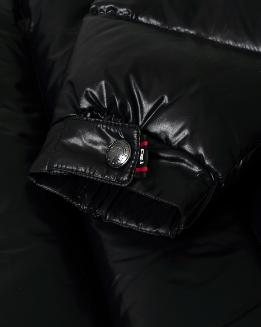 Hombres | Ralph Lauren Purple Label Nylon Down Jacket Black M | Pre-owned | Ralph Lauren Purple Label Nylon Down Jacket Black M