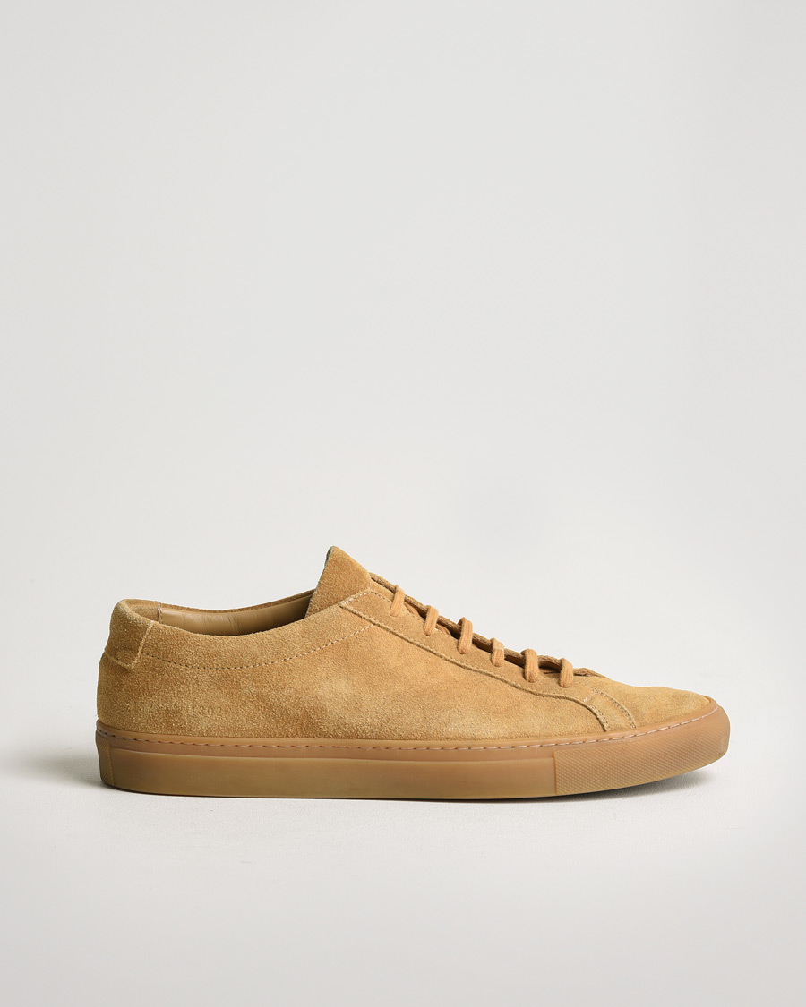 Hombres | Common Projects Original Achilles Suede Sneaker Tan | Pre-owned | Common Projects Original Achilles Suede Sneaker Tan
