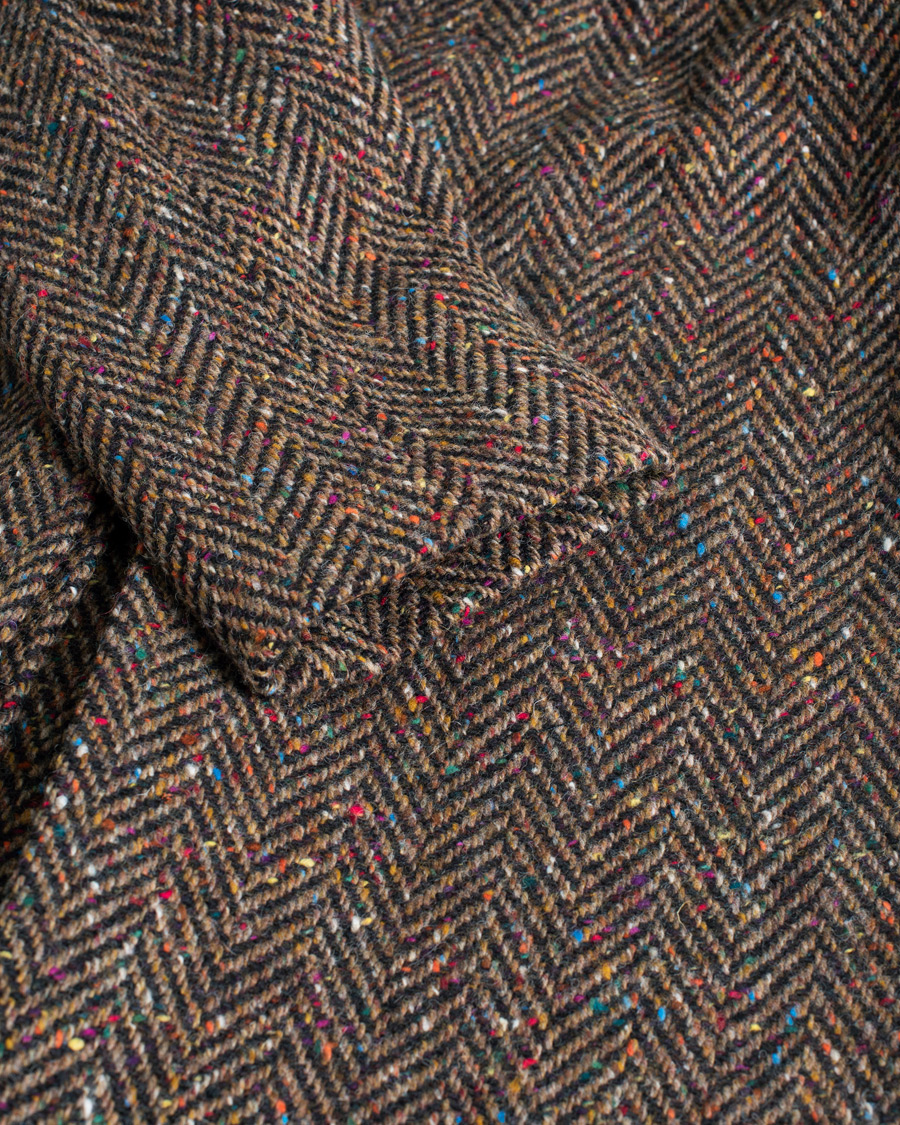 Hombres | Berg&Berg Nelson Tweed Raglan Coat Brown 50 | Pre-owned | Berg&Berg Nelson Tweed Raglan Coat Brown 50