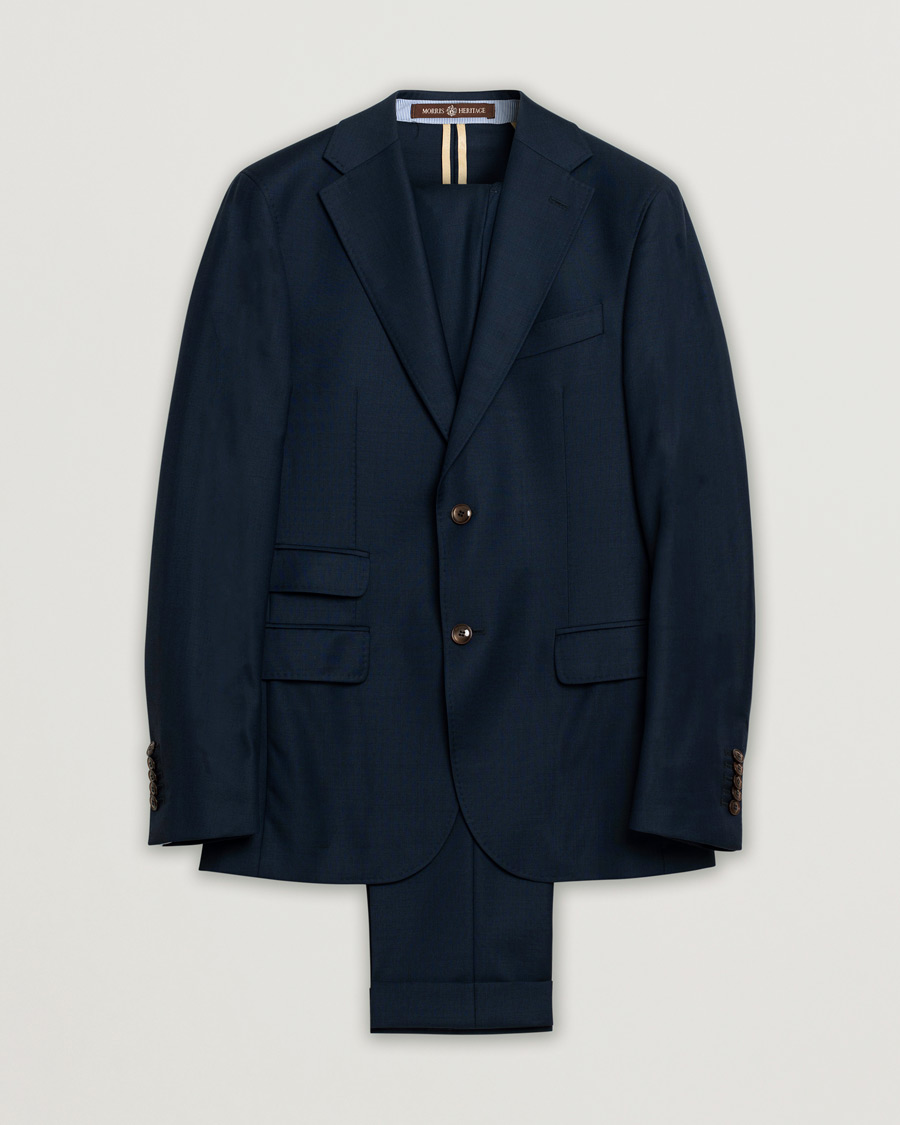 Hombres | Morris Heritage Suit Navy 46 | Pre-owned | Morris Heritage Suit Navy 46