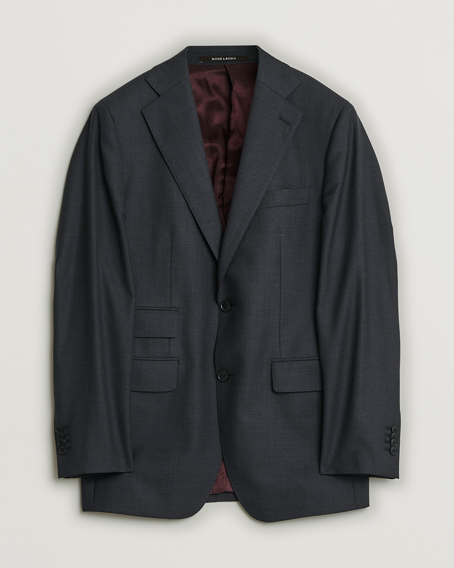 Hombres | Pre-owned Blazers | Pre-owned | Rose & Born Wool Blazer Grey 46