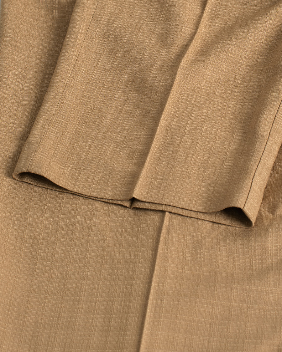 Hombres | Barena Talon Pleated Trousers Khaki | Pre-owned | Barena Talon Pleated Trousers Khaki