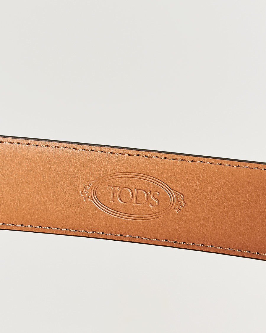 Hombres | Pre-owned Accesorios | Pre-owned | Tod's Suede 3,5 cm Belt Brown 95