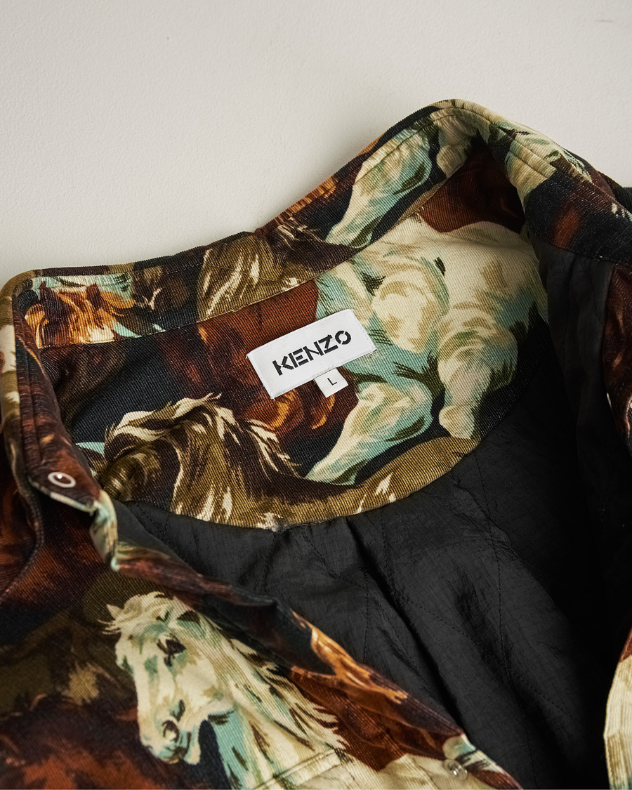 Hombres | Abrigos y chaquetas | Pre-owned | KENZO Chevwaux Printed Overshirt Multi