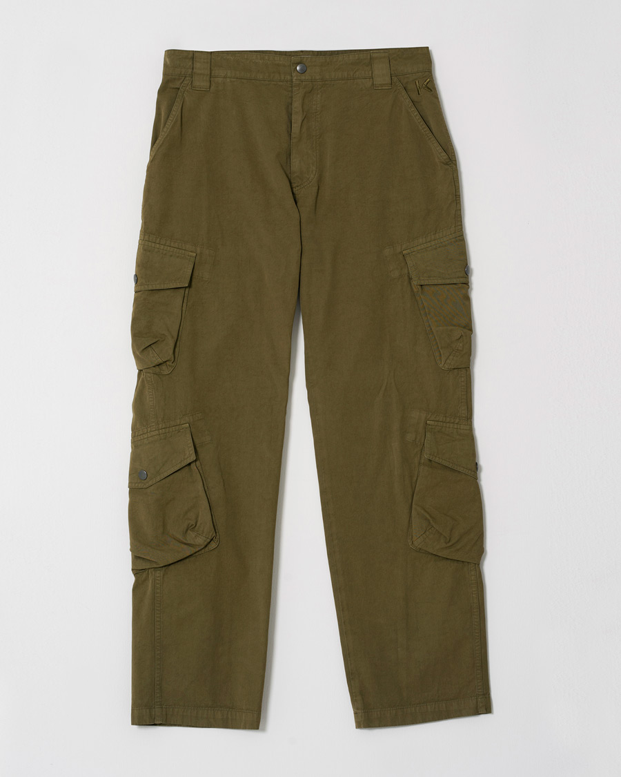 Hombres | Pantalones | Pre-owned | KENZO Utilitarian Cargo Trousers Green W32