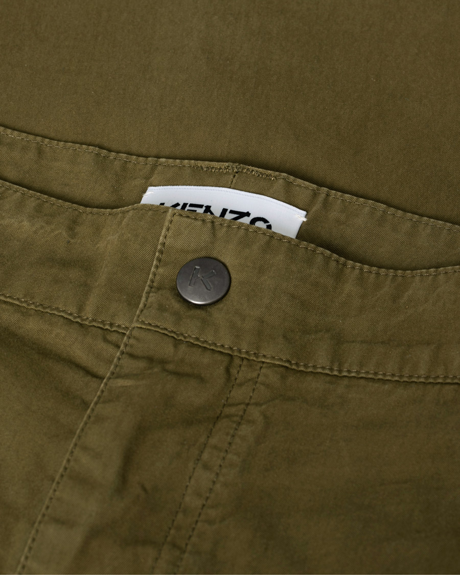 Hombres | Pantalones | Pre-owned | KENZO Utilitarian Cargo Trousers Green W32